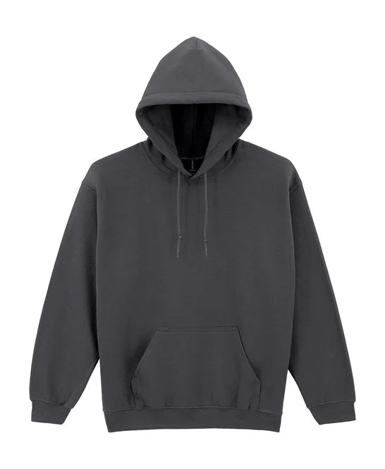 Charcoal Heather Gildan Heavy Blend hooded sweatshirt