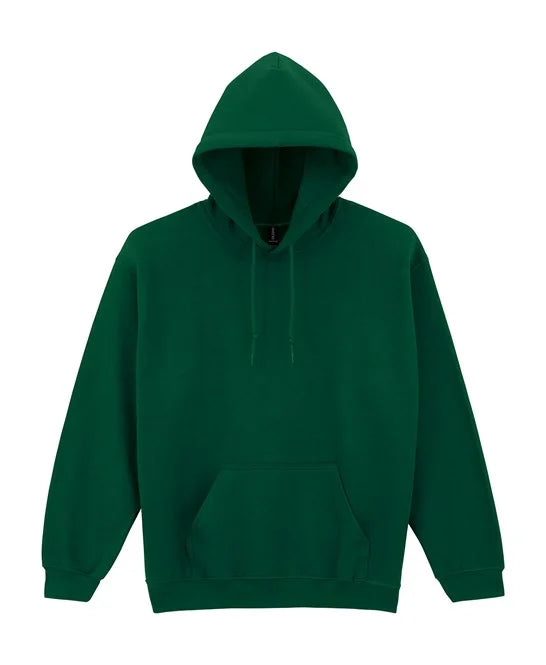 Dark Green Gildan Heavy Blend hooded sweatshirt