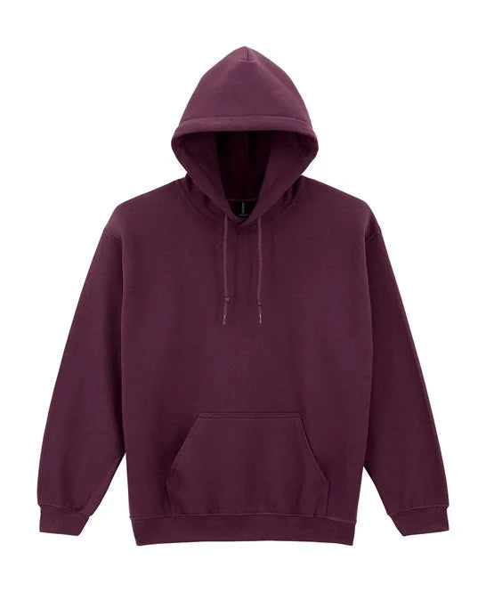 Maroon Gildan Heavy Blend hooded sweatshirt
