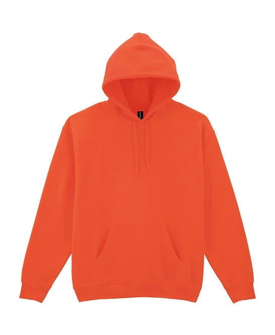Orange Gildan Heavy Blend hooded sweatshirt