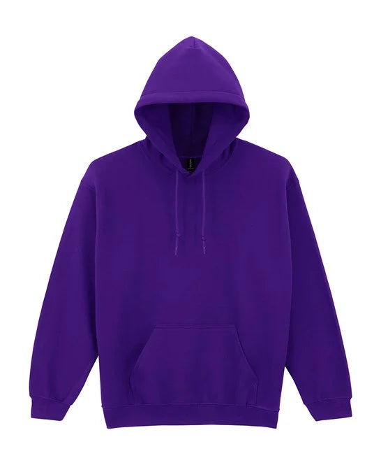 Purple Gildan Heavy Blend hooded sweatshirt