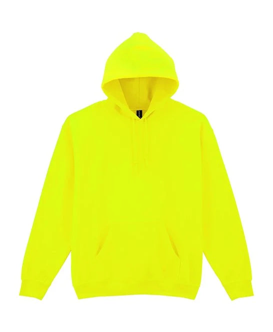 Safety Green Gildan Heavy Blend hooded sweatshirt
