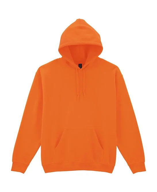Safety Orange Gildan Heavy Blend hooded sweatshirt