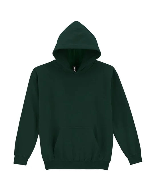 Forest Green GD57B kids hooded sweatshirt