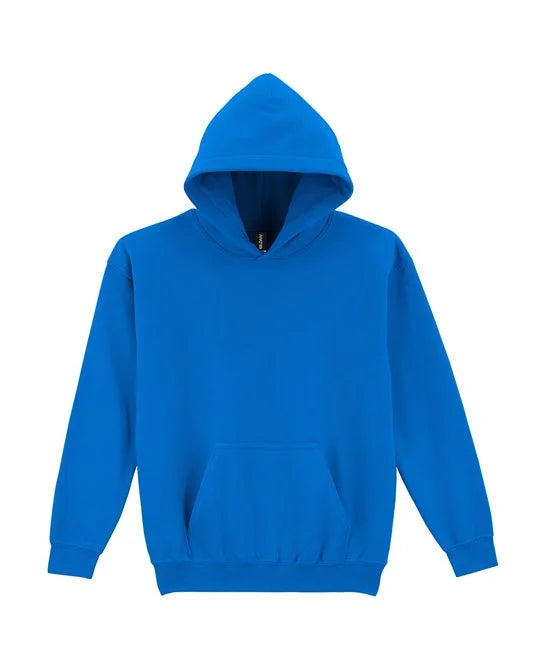 Royal Blue GD57B kids hooded sweatshirt