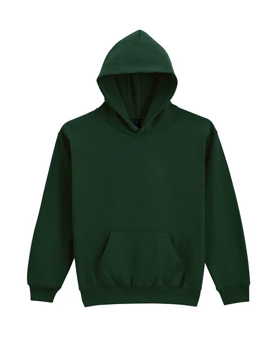 Forest Green GD67B kids hooded sweatshirt