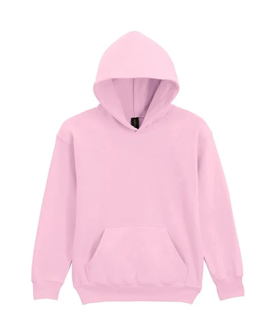 Light Pink GD67B kids hooded sweatshirt