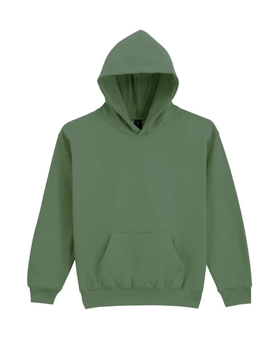 Military Green GD67B kids hooded sweatshirt