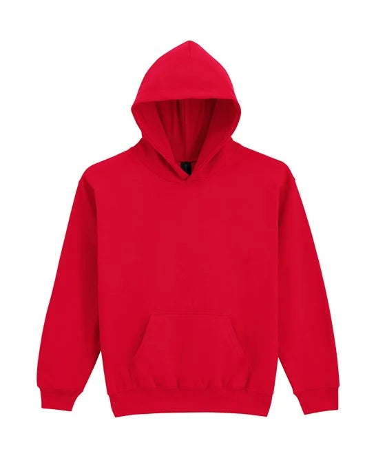 Red GD67B kids hooded sweatshirt