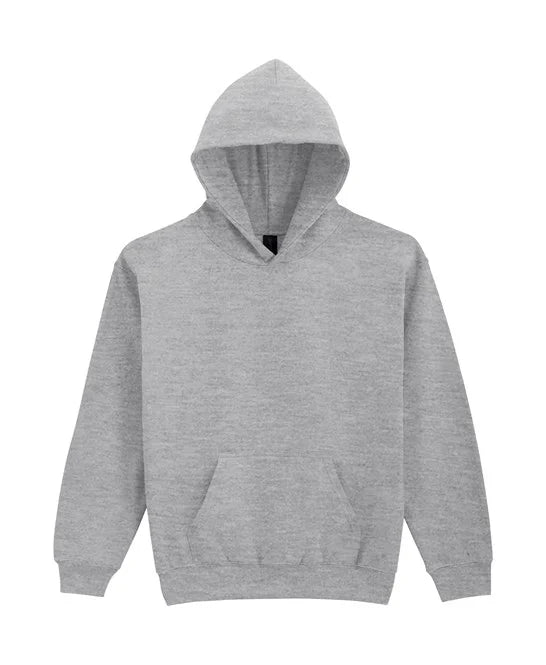 Ring Spun Sport Grey GD67B kids hooded sweatshirt