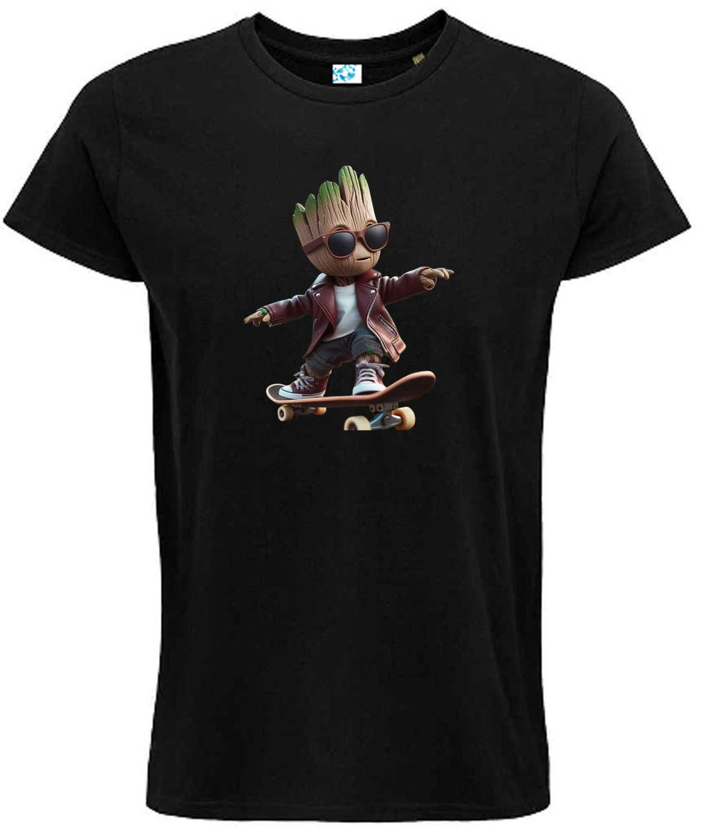 Skater Groot – Cool Groot with Glasses T-Shirt