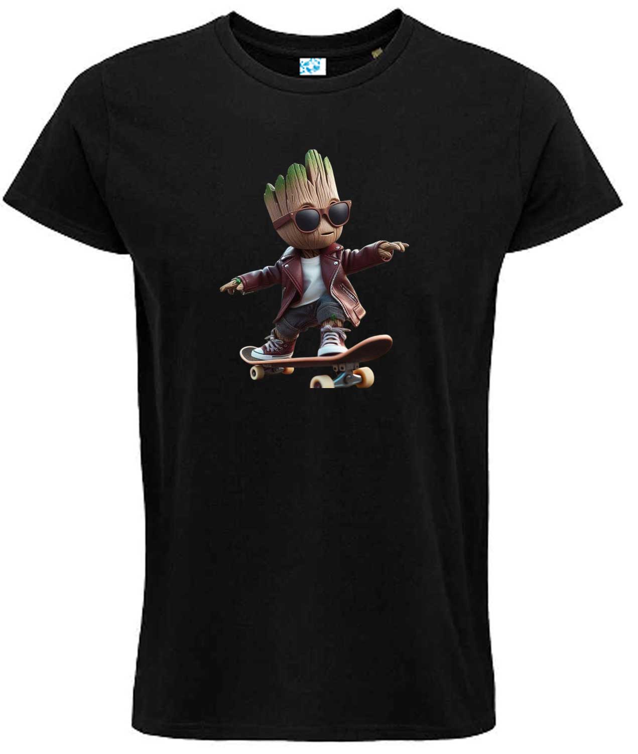 Skater Groot – Cool Groot with Glasses T-Shirt