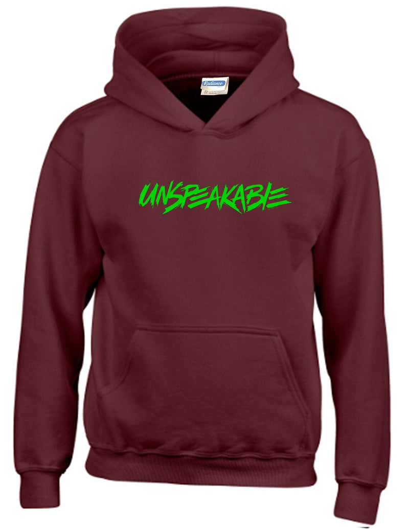 Unspeak-able Kids Green Logo Hoodie – Boys & Girls YouTuber Merch