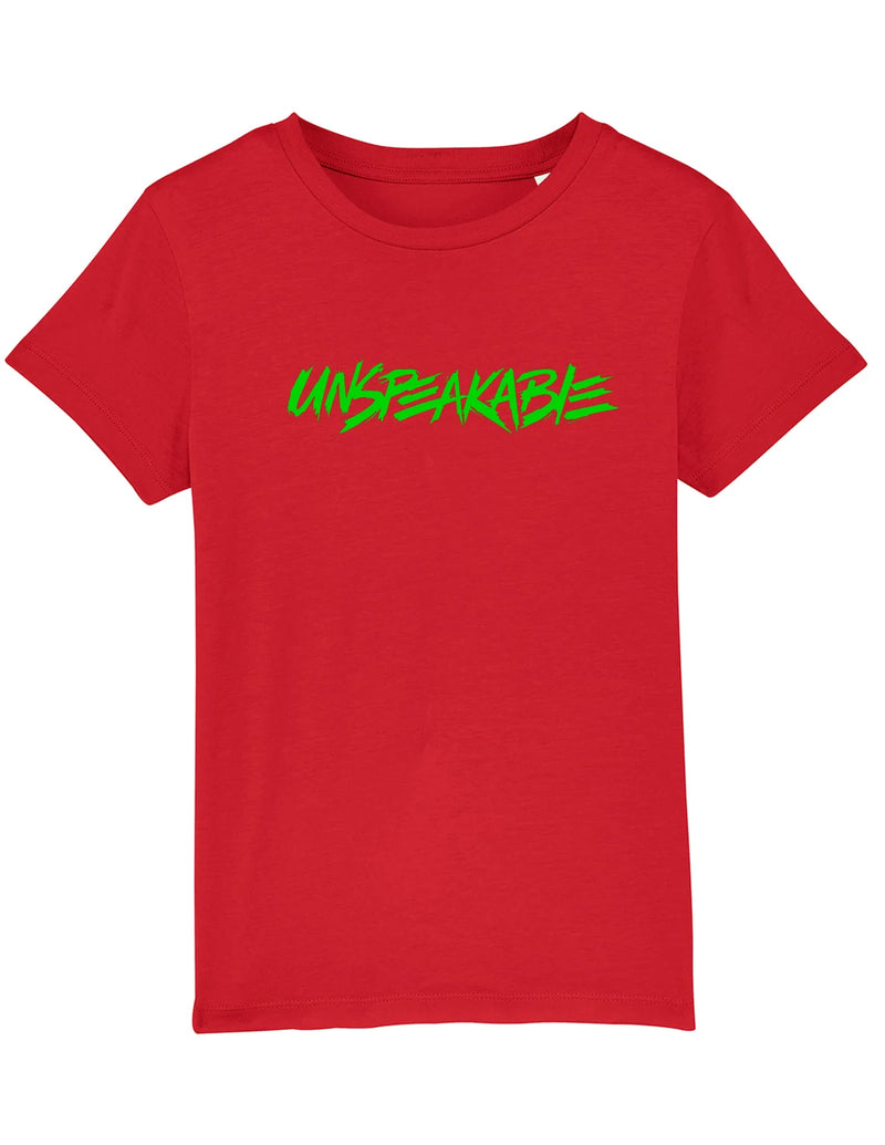 Unspeak-able Kids Boys Girls Unisex T-SHIRT Green Logo Design - Youtuber Merch