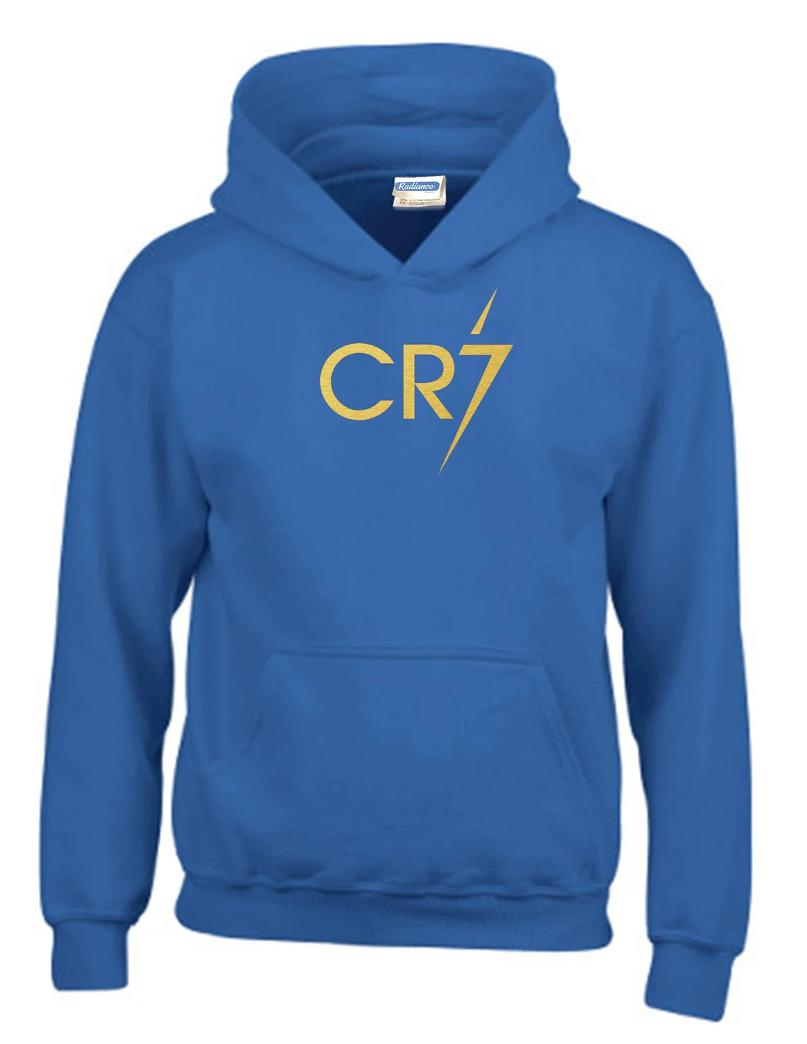Inspired CR7 Football FORZAJUVE Ronaldo Football Support Kids hoodie back No 7 Print