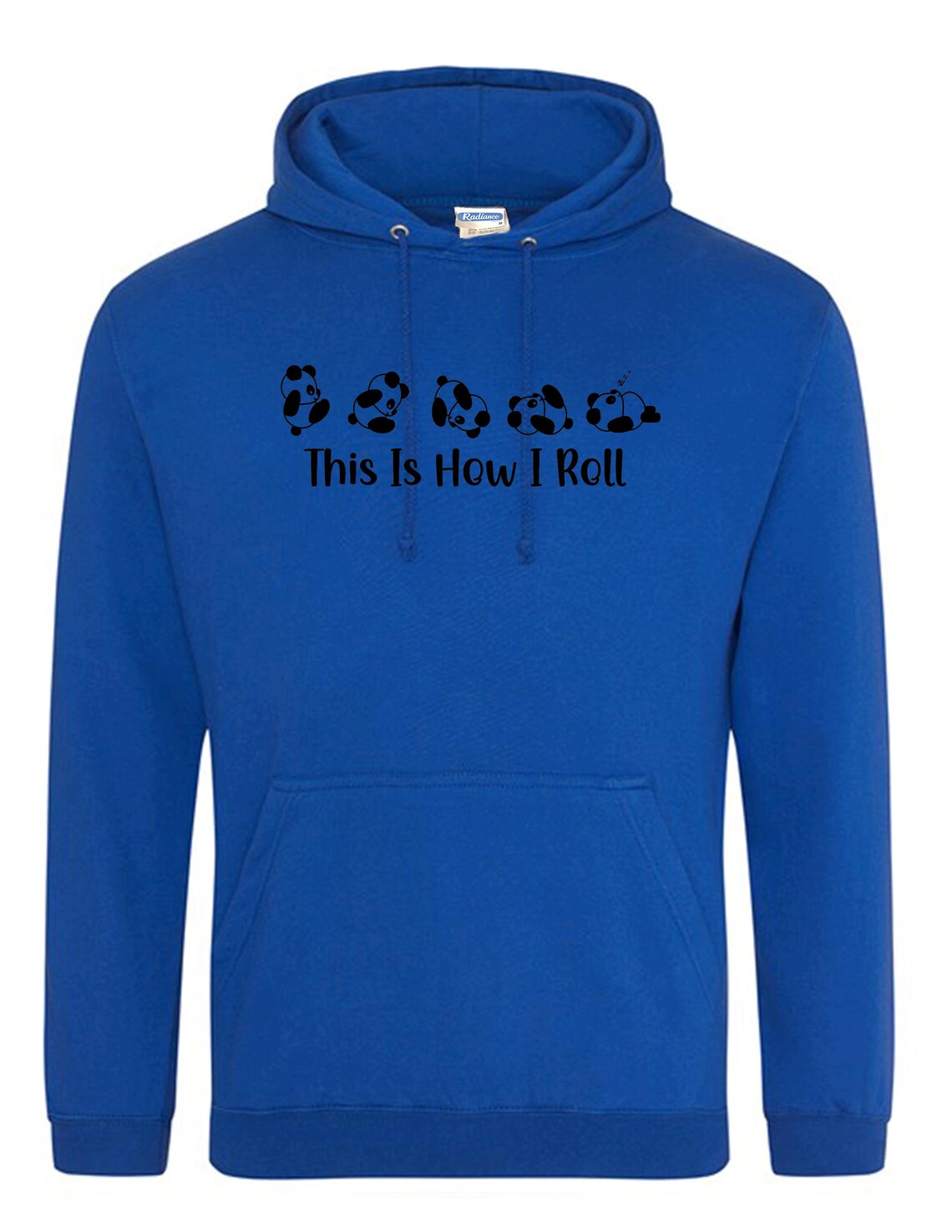 Funny Panda Pullover Hoodie – 'This Is How I Roll', Animal Lover Gift