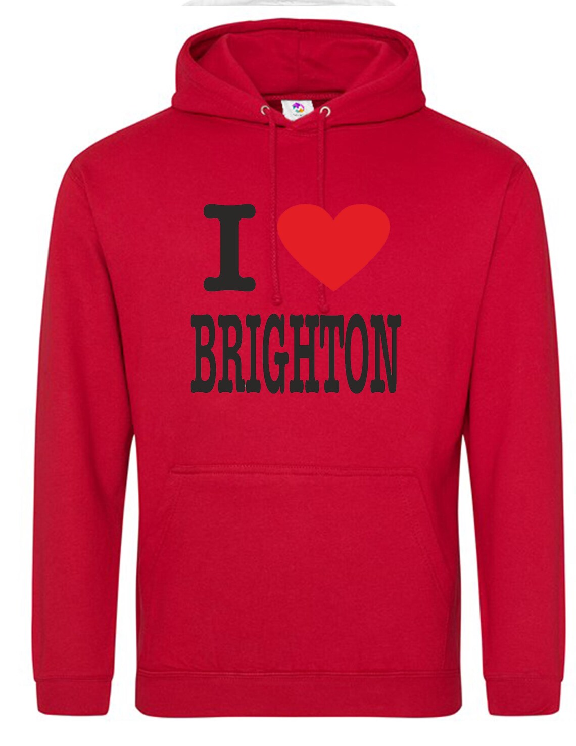 I Love Brighton Hoodie - Unisex Polly Cotton Sweatshirt