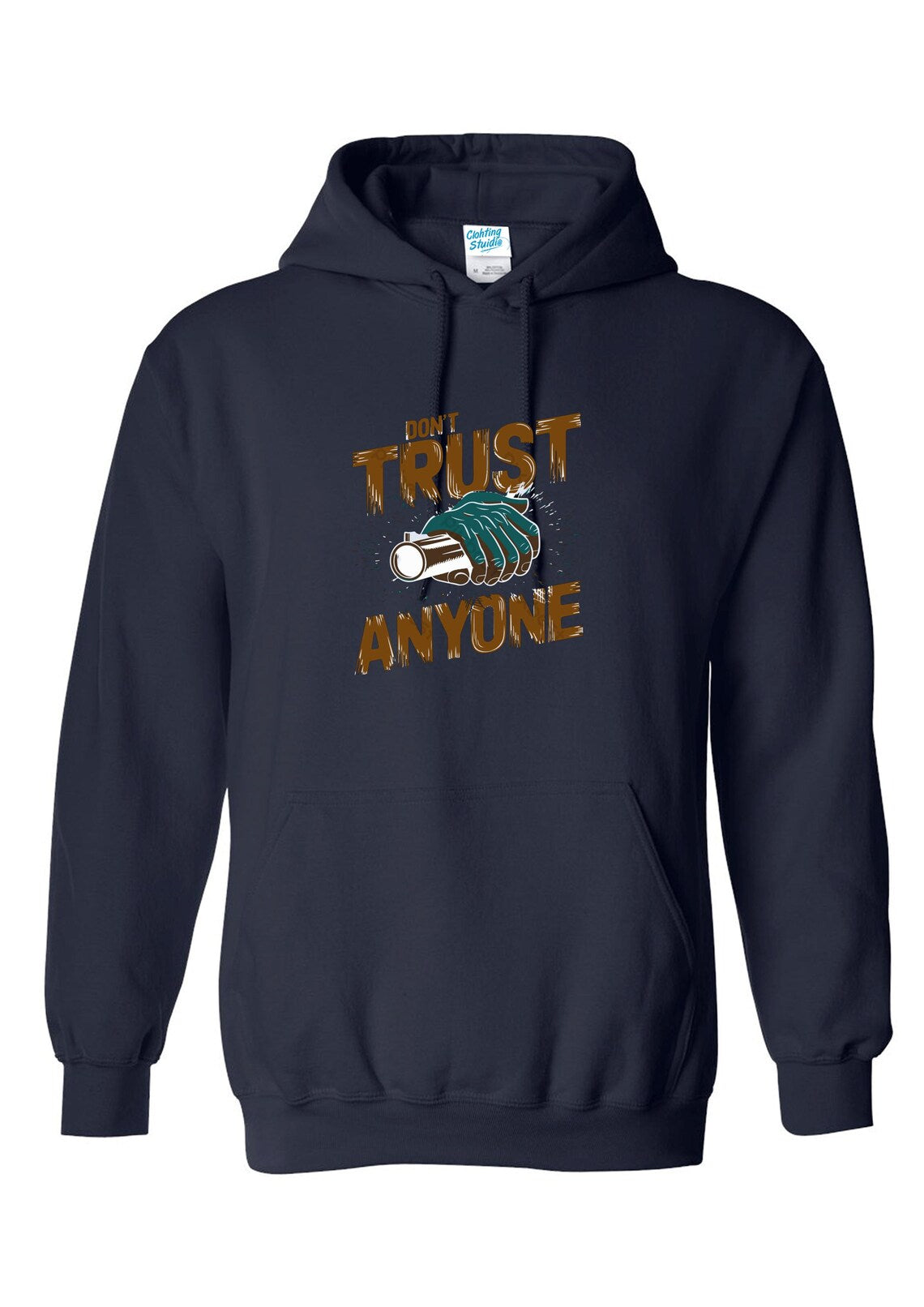 Don't Trust Anyone Graphic Hoodie – Edgy Unisex Sweatshirt