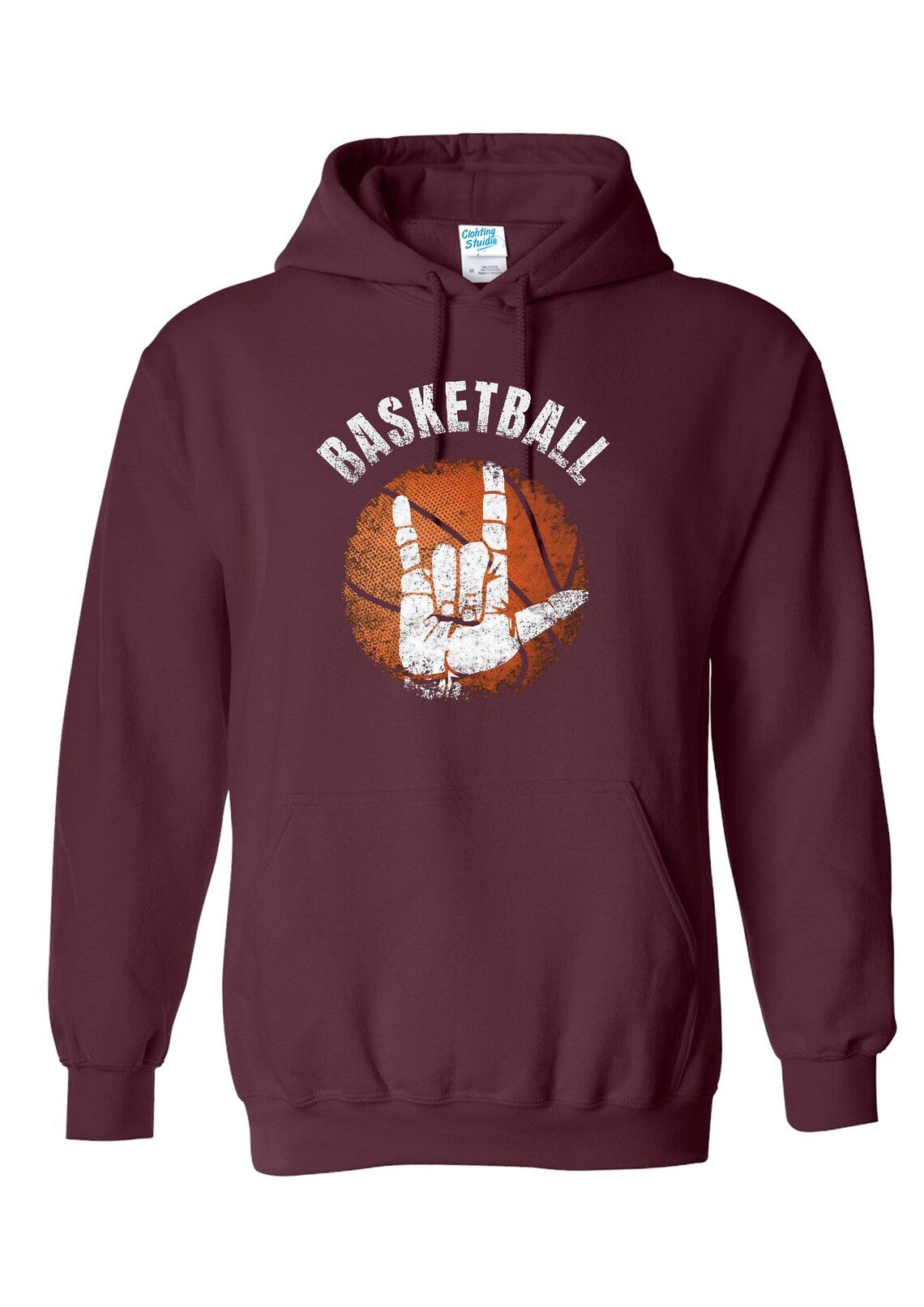 Basketball Signal Print Hoodie | Unisex Sports Sweatshirt