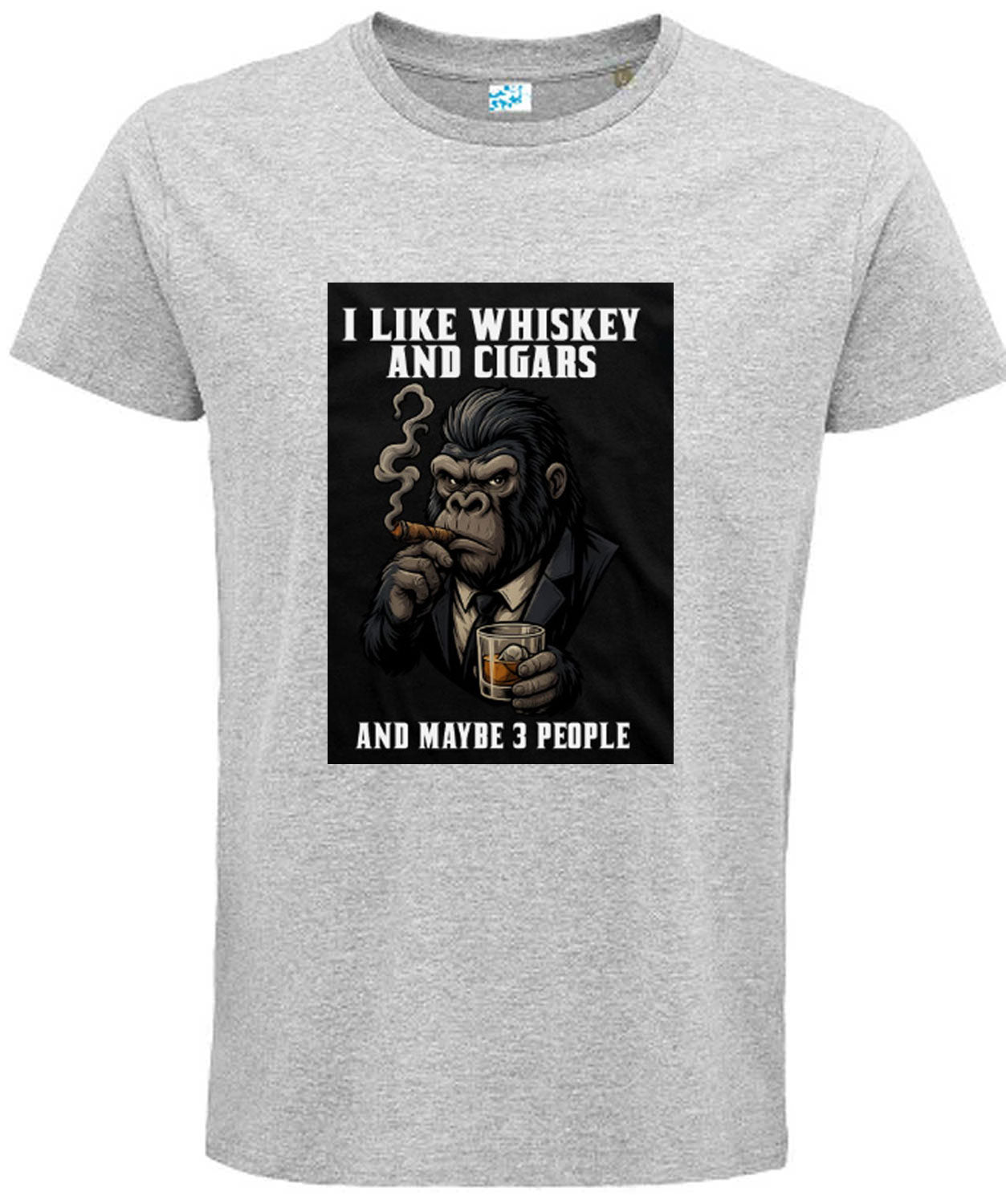 Men's Funny T-Shirt Angry Gorilla Bold Humor Graphic Tee