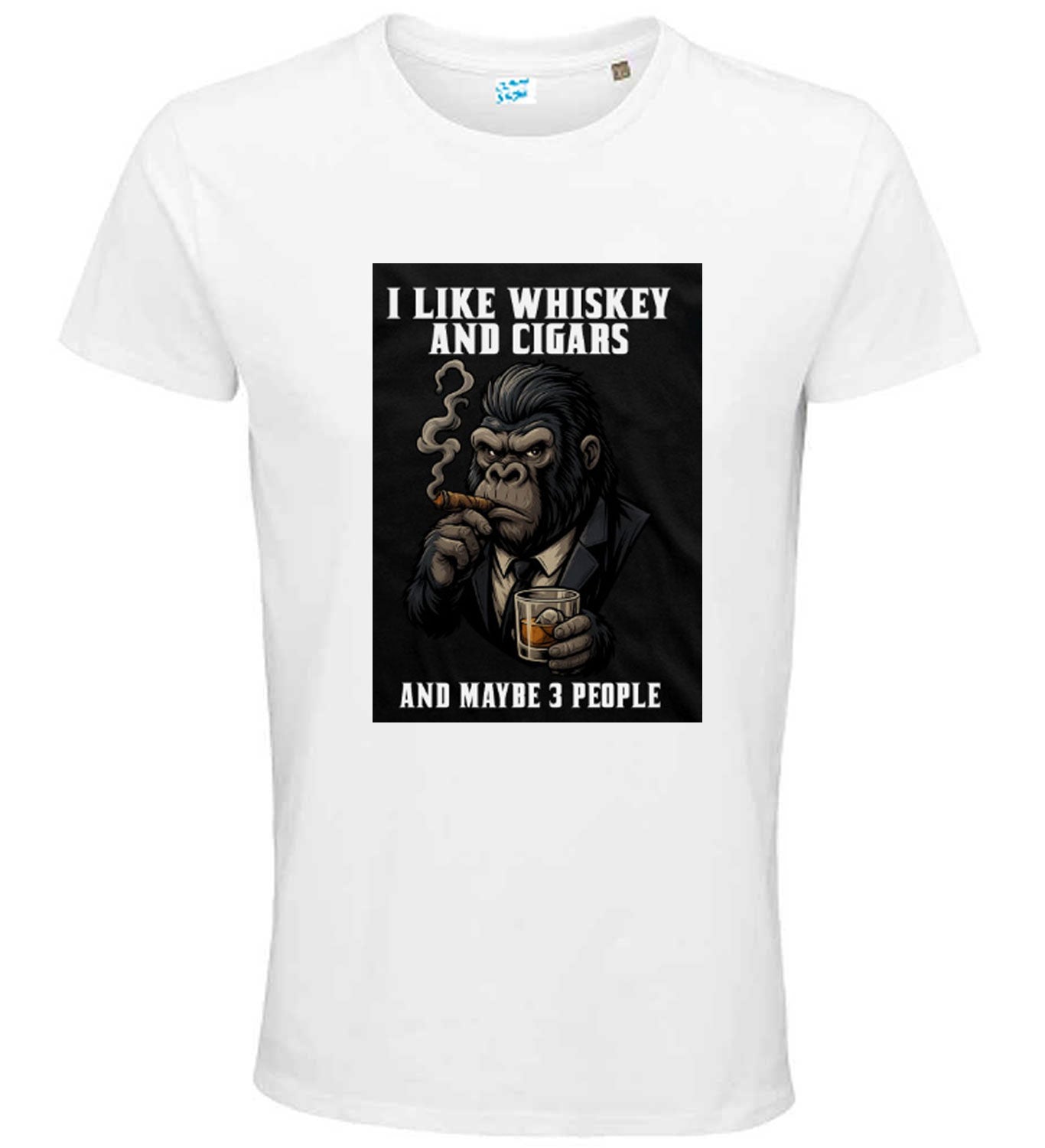 Men's Funny T-Shirt Angry Gorilla Bold Humor Graphic Tee
