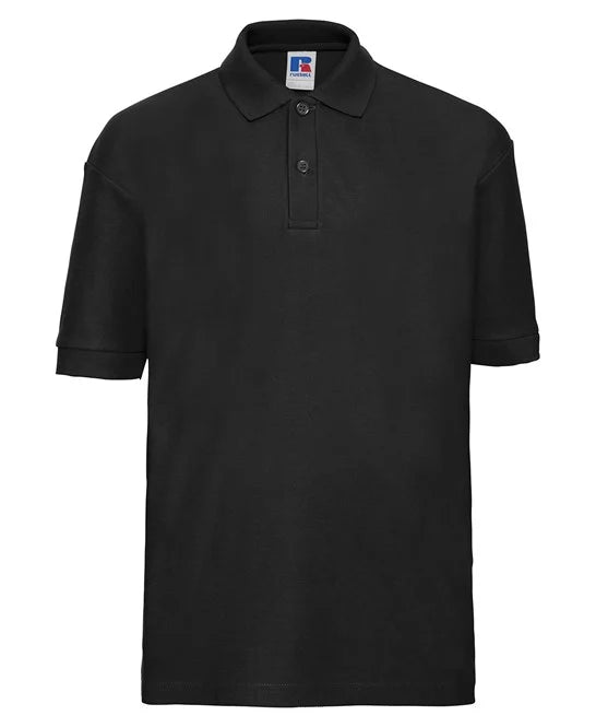 Black J539B kids polo shirt