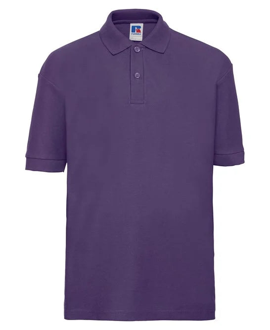 Purple J539B kids polo shirt