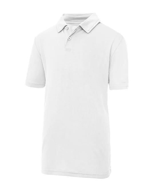 Arctic White JC40J kids polo shirt