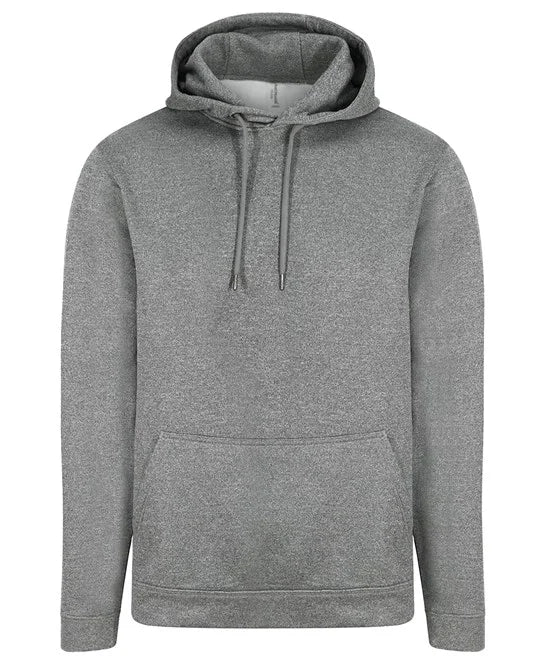 Grey Melange JH006 hooded sweatshirt