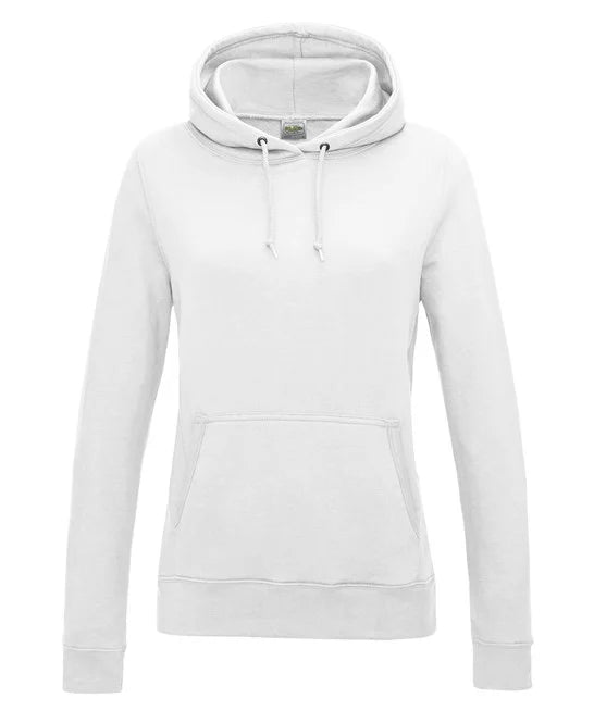 Arctic White JH01F women's hooded sweatshirt