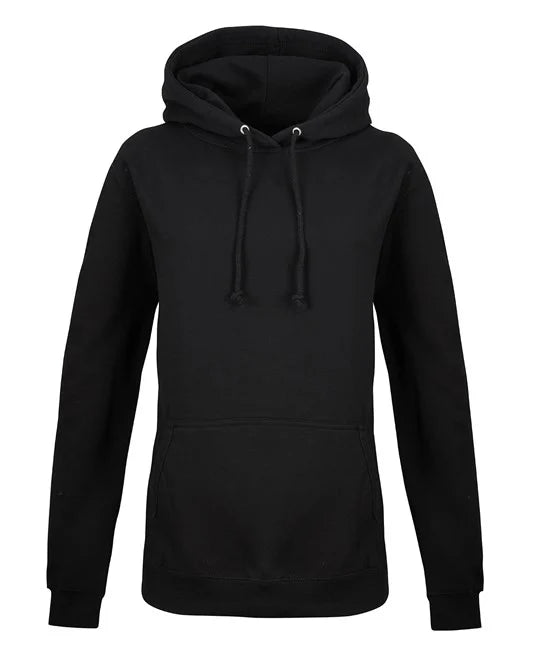 Deep Black JH01F women's hooded sweatshirt