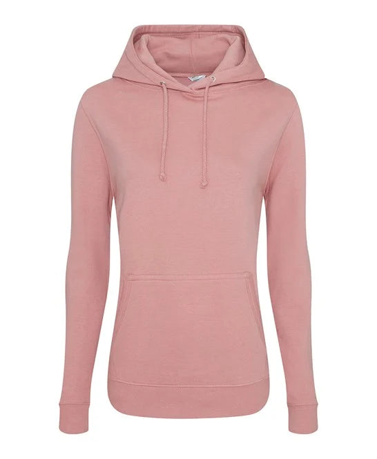 Dusty Pink JH01F women's hooded sweatshirt