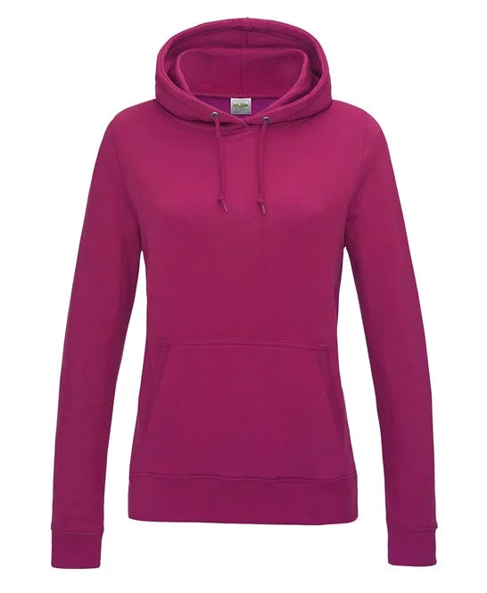 Hot Pink JH01F women's hooded sweatshirt