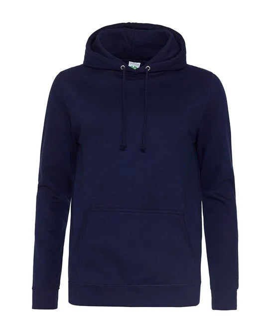 Oxford Navy JH01F women's hooded sweatshirt