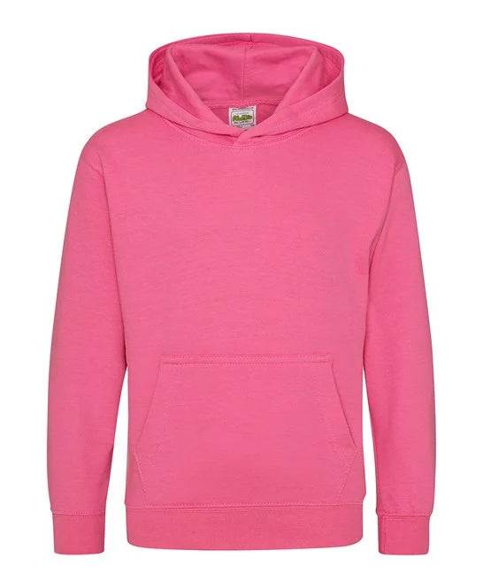 Candyfloss Pink JH01J kids hooded sweatshirt