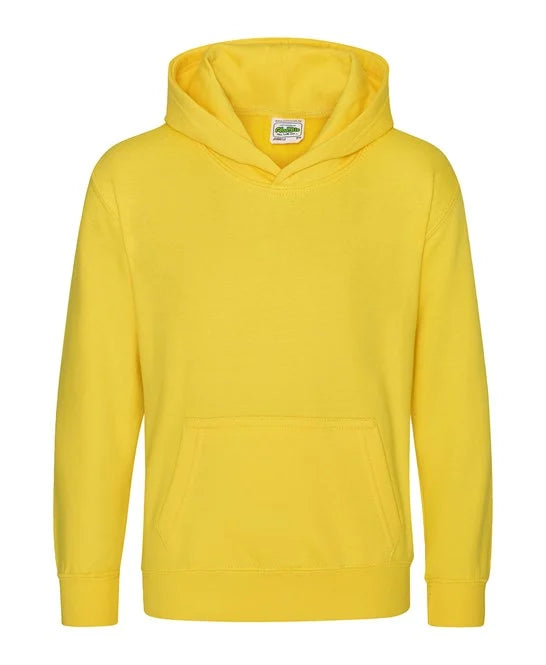 Sun Yellow JH01J kids hooded sweatshirt