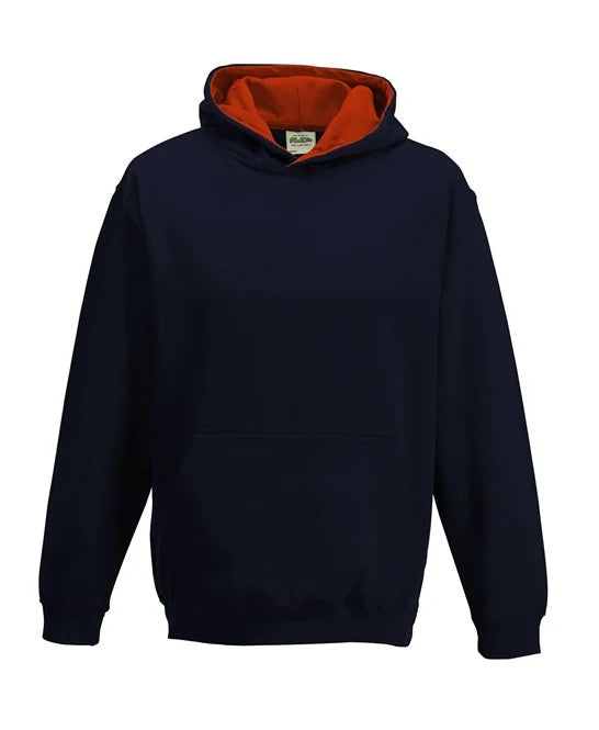 New French Navy / Fire Red JH03J kids hooded sweatshirt