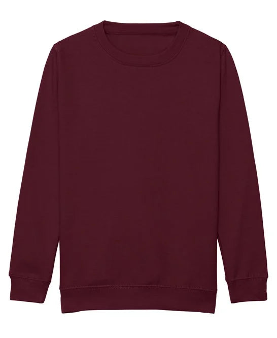 Burgundy JH30J kids sweatshirt