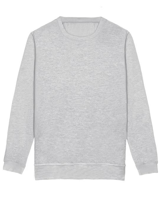 Heather Grey JH30J kids sweatshirt
