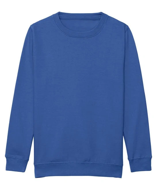 Royal Blue JH30J kids sweatshirt