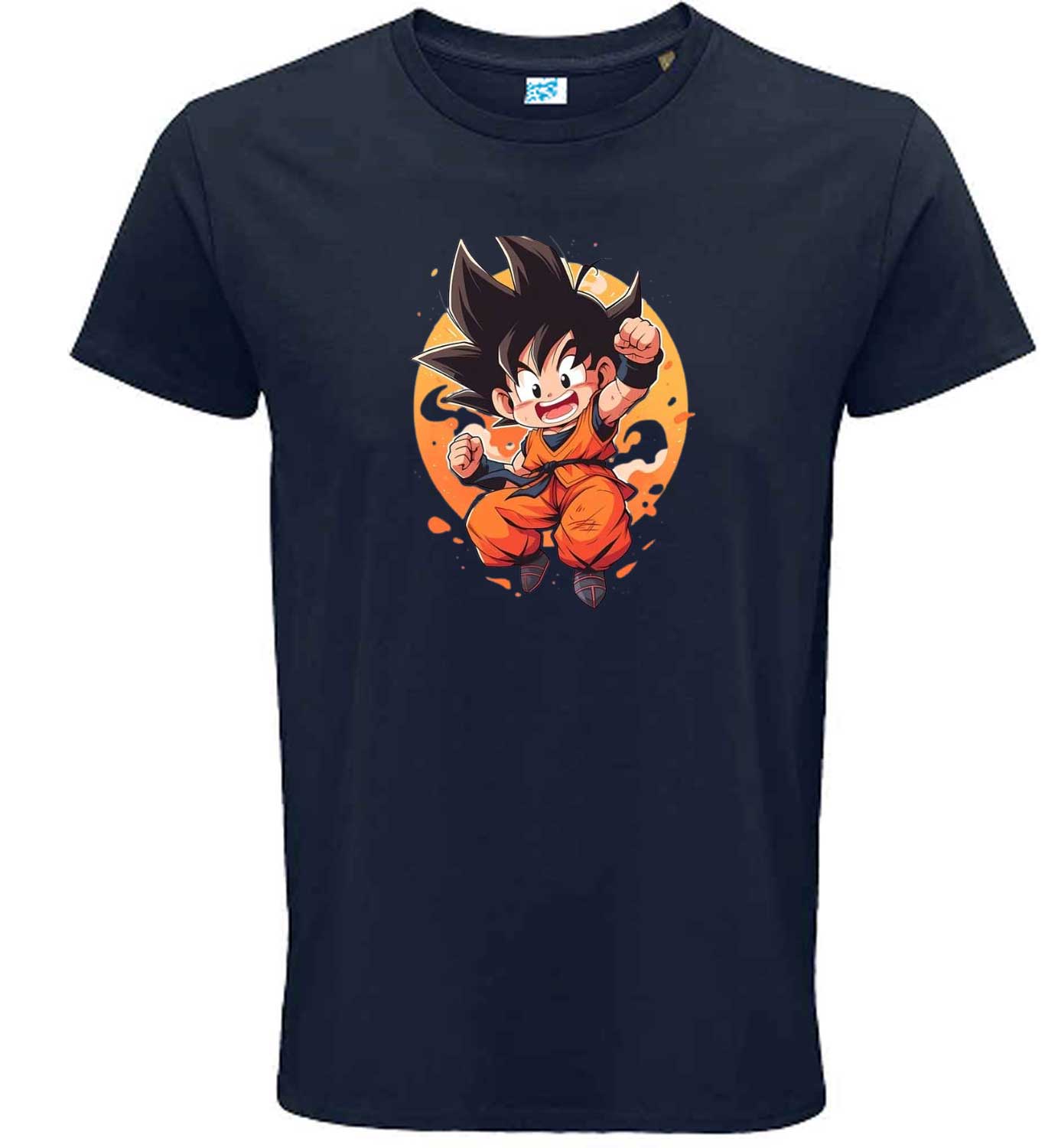 Kid Goku Jumping Graphic T-Shirt Design 3