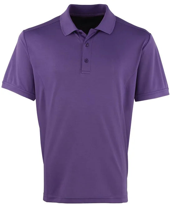 Purple men's polo shirt