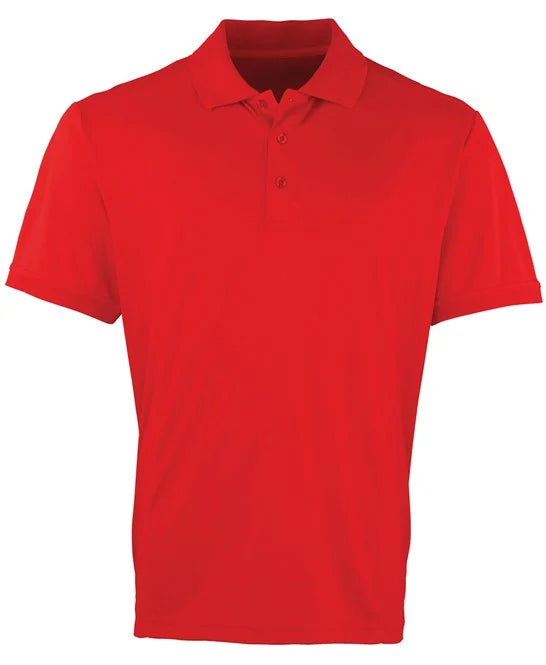 Red men's polo shirt