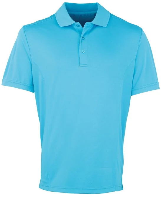 Turquoise men's polo shirt