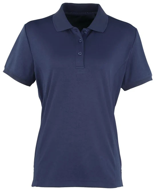 Navy women's performance polo shirt