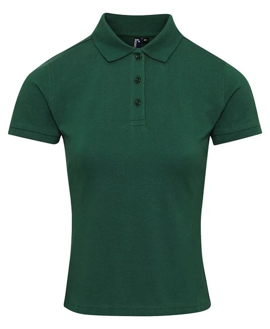 Bottle Green women's performance polo shirt