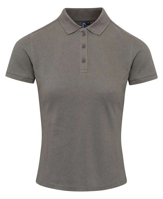 Dark Grey women's performance polo shirt