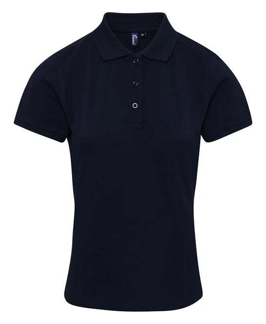 Navy women's performance polo shirt