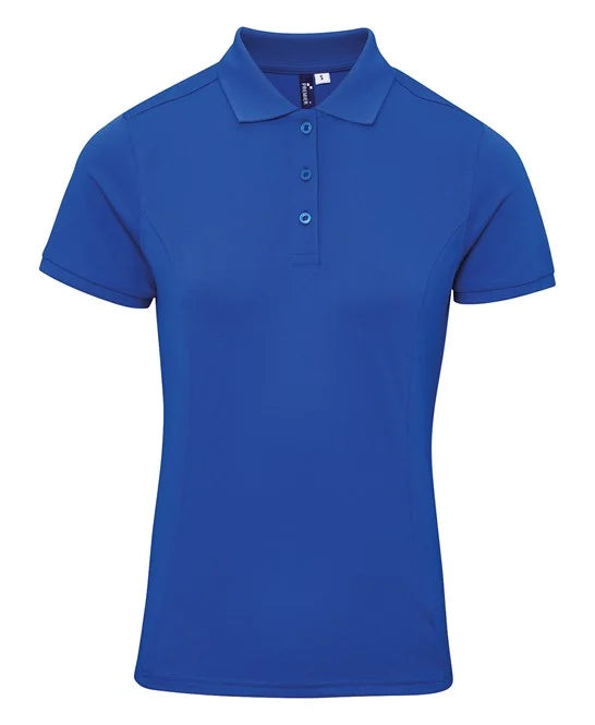 Royal Blue women's performance polo shirt