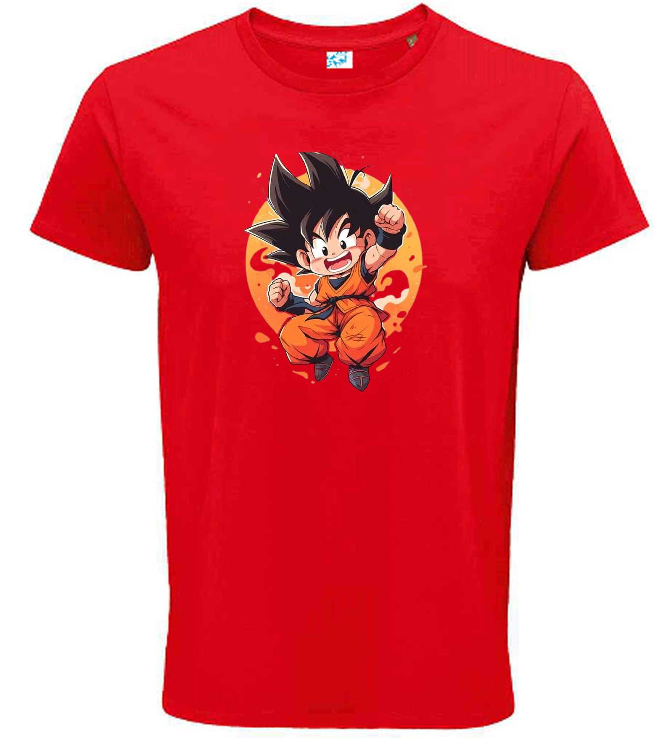 Kid Goku Jumping Graphic T-Shirt Design 3